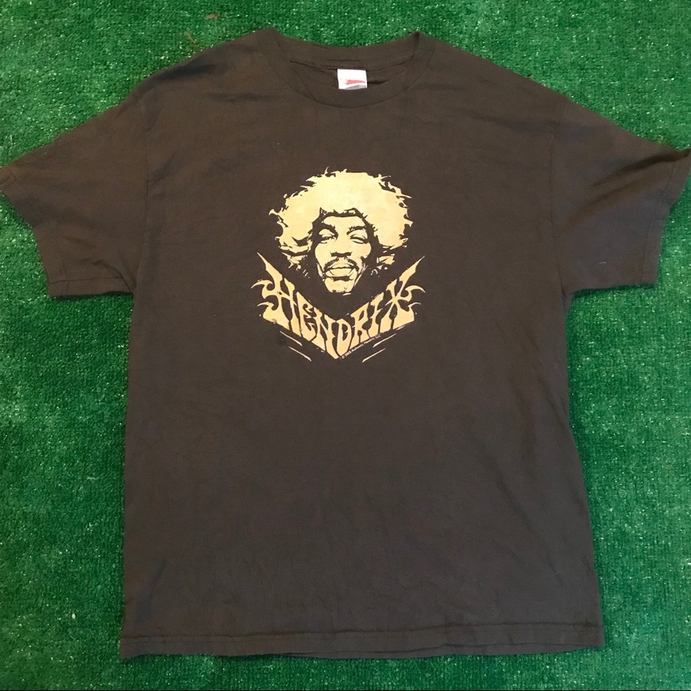 Jimi Hendrix Authentic brown profile art sze Large